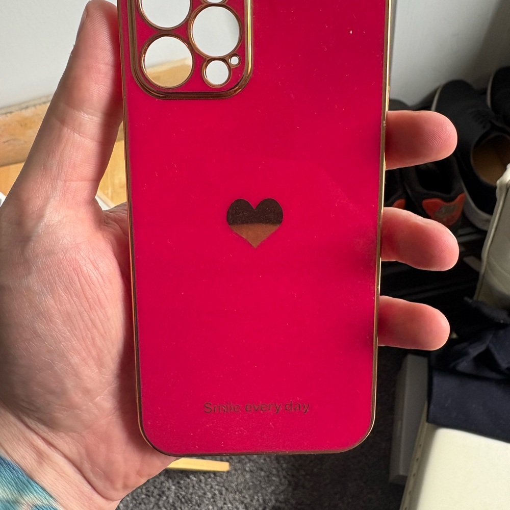 Vibrant Pink Heart IPhone 12 Case
